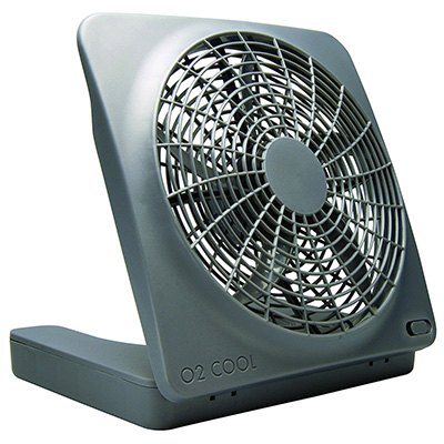 9. O2 Cool 10-Inch Portable Fan with AC Adapter