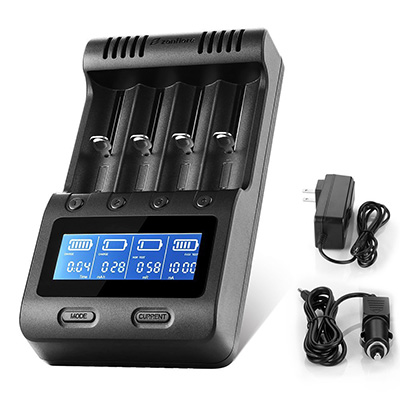 5. Zanflare LCD Display Speedy Universal Battery Charger